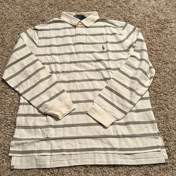 Polo Ralph Lauren Other - Polo Ralph Lauren- Men’s Long Sleeve Striped Polo Shirt - Size XL